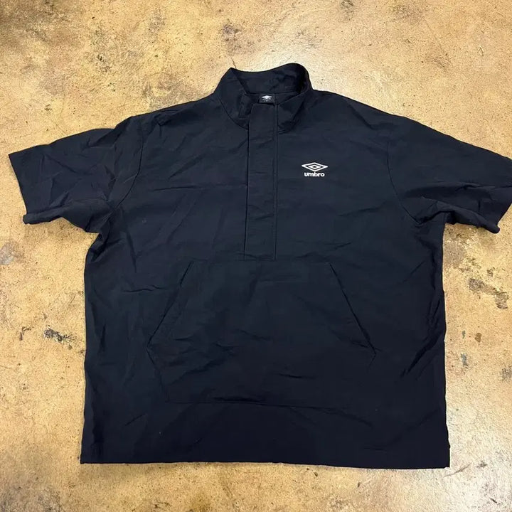 [BUNJANG] Umbro Black Short Sleeve Anorak Shirt / [정품/L] 엄브로 블랙 반팔 아노락 셔츠