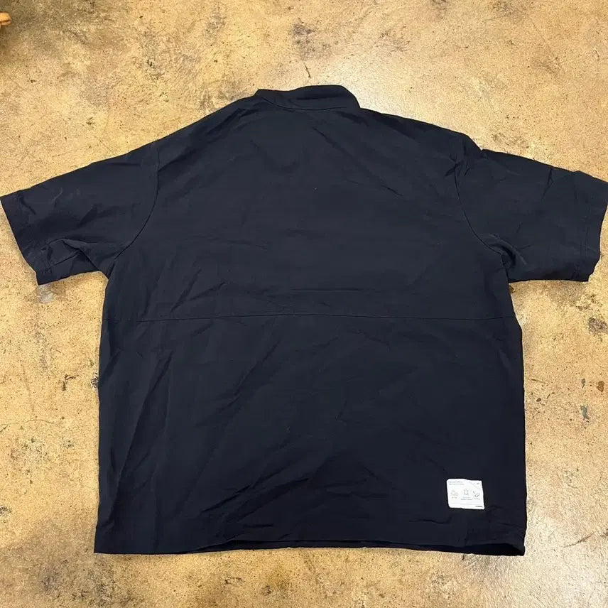 [BUNJANG] Umbro Black Short Sleeve Anorak Shirt / [정품/L] 엄브로 블랙 반팔 아노락 셔츠