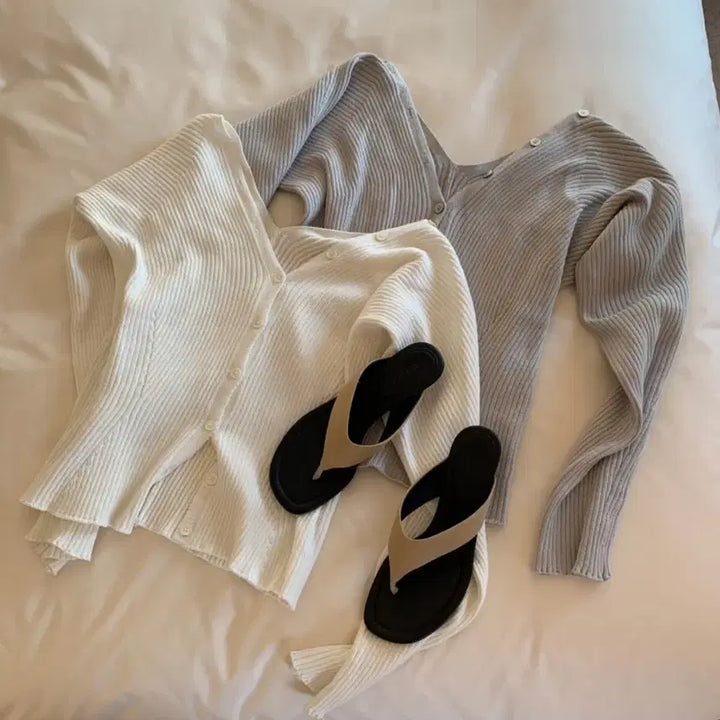 [BUNJANG] Lovemeow Dolman V-Neck Cardigan (Gray, Small) / 러브미우 제작 돌먼브이 가디건 판매합니다!