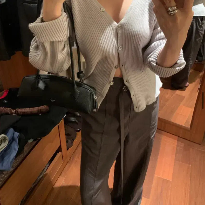 [BUNJANG] Lovemeow Dolman V-Neck Cardigan (Gray, Small) / 러브미우 제작 돌먼브이 가디건 판매합니다!