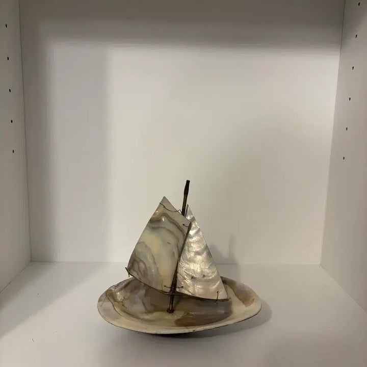 [BUNJANG] Vintage Mother-of-Pearl Ship Objet (Rare Piece) / 빈티지 함선 자개 오브제 (레어피스)