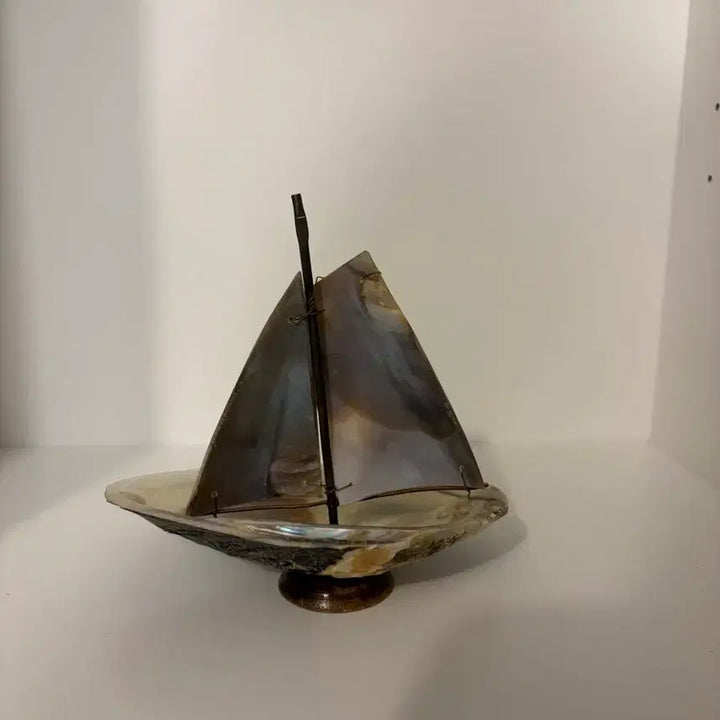 [BUNJANG] Vintage Mother-of-Pearl Ship Objet (Rare Piece) / 빈티지 함선 자개 오브제 (레어피스)