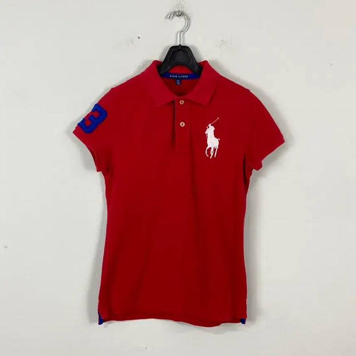 [BUNJANG] Polo Ralph Lauren Red Big Pony Polo Shirt Size S / 랄프로렌 폴로 레드 빅포니 카라티 S