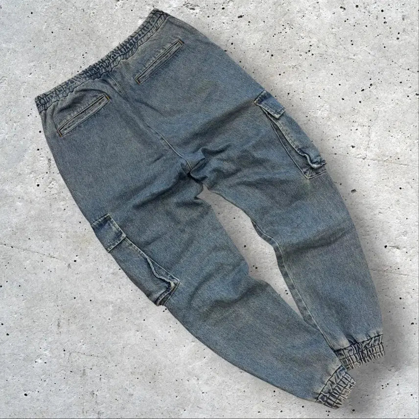[BUNJANG] Juun.J 20s Denim Cargo Jogger Pants Size 48 / [46] 20s 준지 데님 카고 조거팬츠 E26
