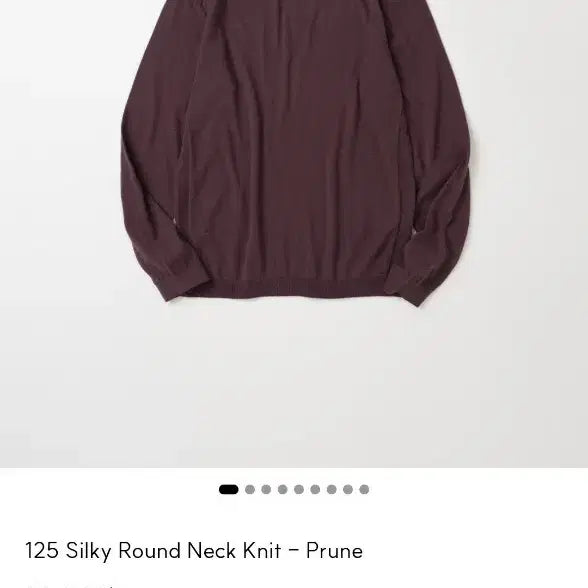 [BUNJANG] My Library Silky Round Neck Knit - Prune (L) / L) 125 Silky Round Neck Knit - Prune