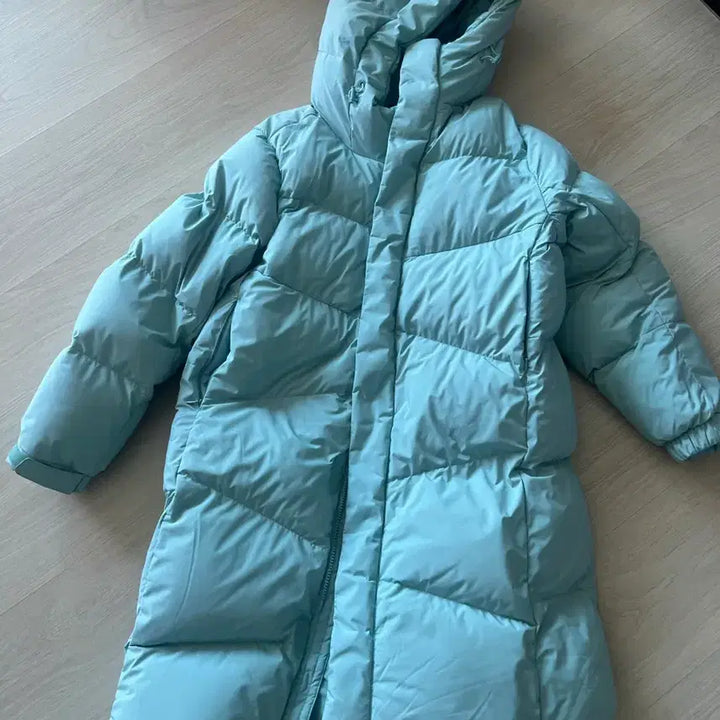 [BUNJANG] Blackyak Mint Goose Down Long Padded Jacket / 블랙야크 민트색 롱패딩