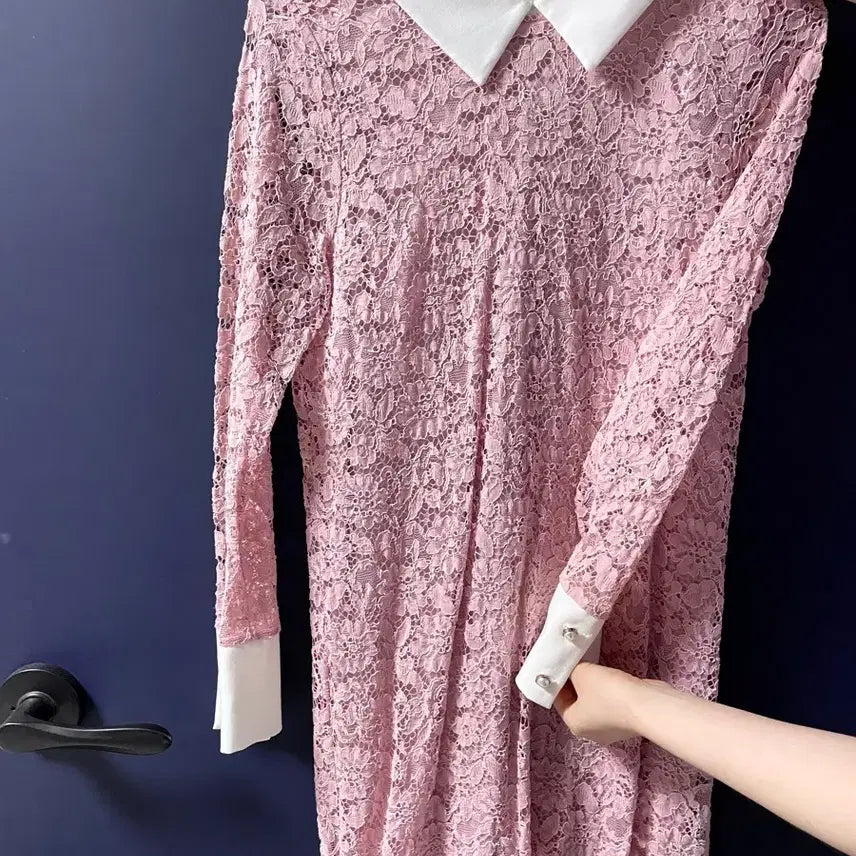 [BUNJANG] Floral Print Lace Dress Skirt / 레이스 원피스 꽃무늬 치마