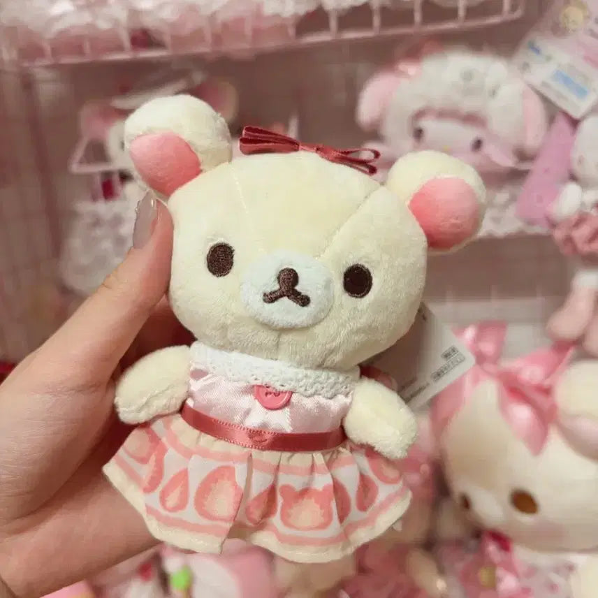 [BUNJANG] Rilakkuma Korilakkuma Strawberry Shortcake Plush / 딸기쇼트케이크 코리락쿠마 리락쿠마