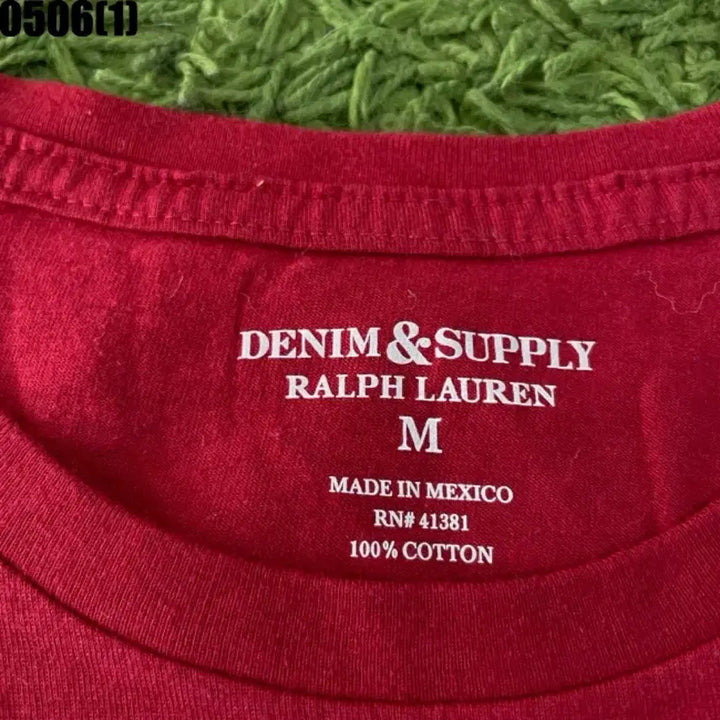 [BUNJANG] Denim &amp; Supply Ralph Lauren Red Short Sleeve T-Shirt M / 데님앤서플라이 랄프로렌 반팔 티셔츠 레드 M