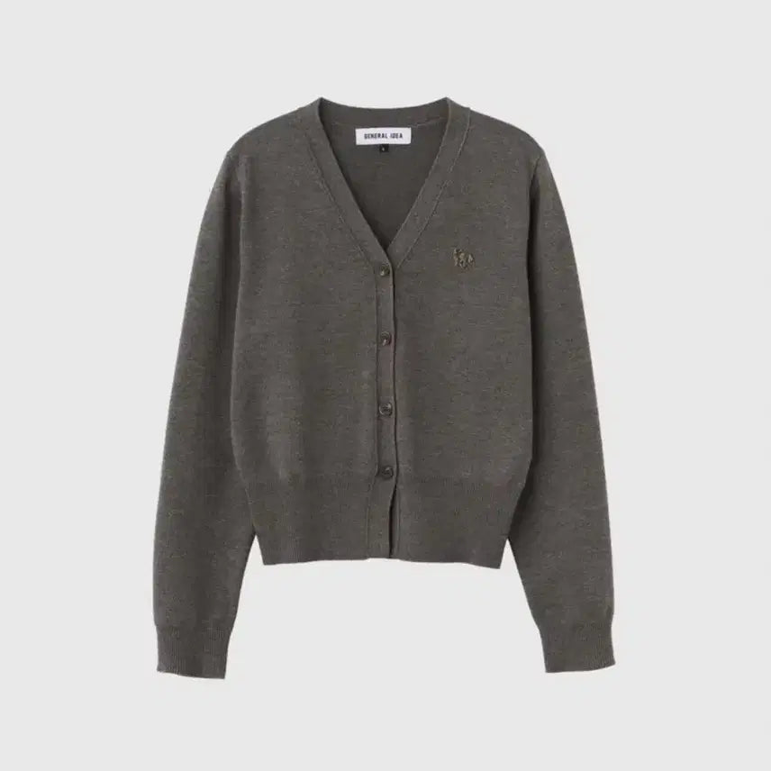 [BUNJANG] General Idea Essential Cardigan Charcoal S / [새제품] 제네럴아이디어 GNRL 에센셜 가디건