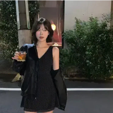 [BUNJANG] Sobershop Dot Dress Short New / 소버샵 도트원피스 숏 새상품