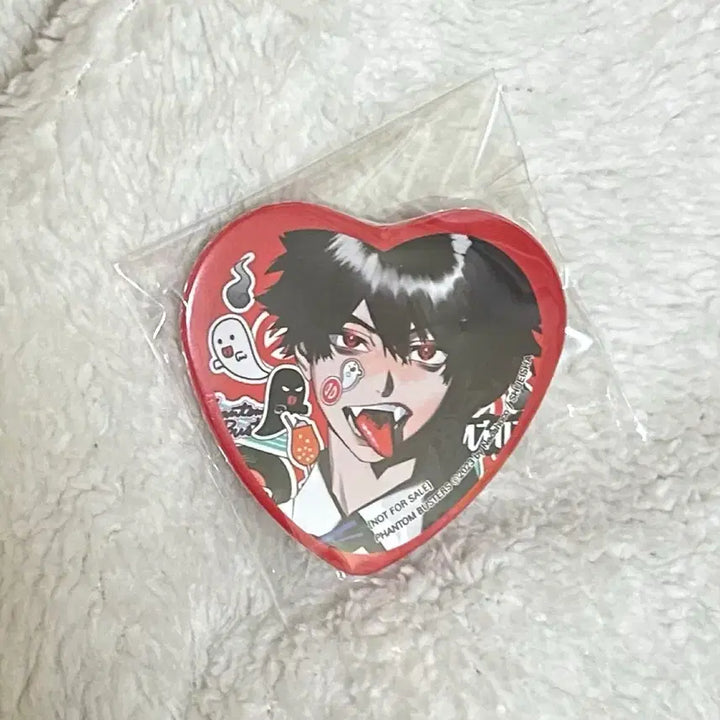 [BUNJANG] Phantom Busters Mogari Heart Can Badge / 팬텀버스터즈 모가리 하트 캔뱃지