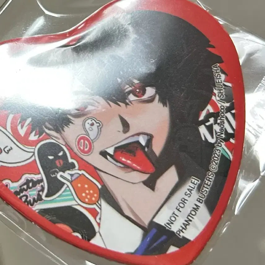 [BUNJANG] Phantom Busters Mogari Heart Can Badge / 팬텀버스터즈 모가리 하트 캔뱃지