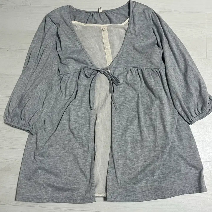 [BUNJANG] Vintage Mori Girl Layered Blouse Dress / 빈티지 바선생 레이어드 블라우스 원피스 모리걸