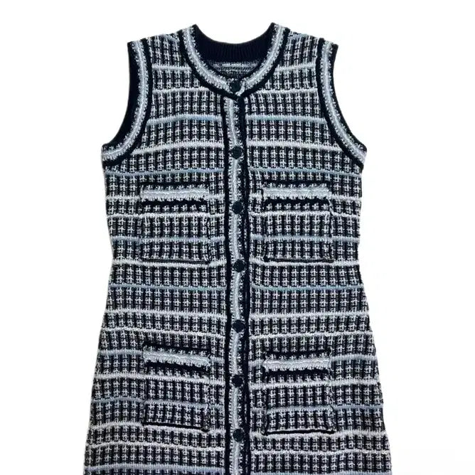 [BUNJANG] MOEE Tweed Knit Mini Dress / MOEE 트위드 니트 원피스 새상품