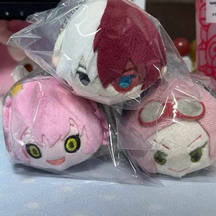 [BUNJANG] My Hero Academia Naha Mochi Mochi Mascot Todoroki Mina Mei Bundle Set / 히로아카 나히아 모찌모찌 누이 마스코트 토도로키 미나 메이 일괄판매