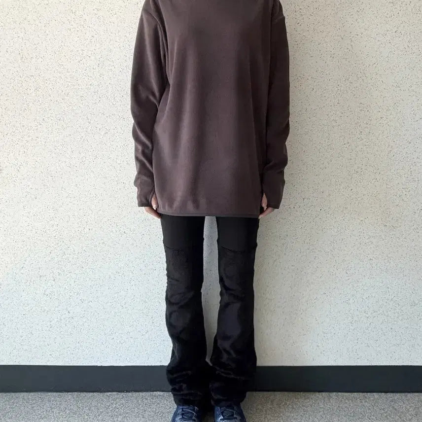 [BUNJANG] Jichoi Micro Polar Fleece Hoodie Espresso Size 1 / 지초이 jichoi 25-004 마이크로 폴라 플리스 후드 에스프레소