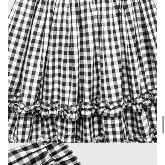 [BUNJANG] Saenggin Studio Check Frill Skirt / 생긴스튜디오 체크프릴스커트