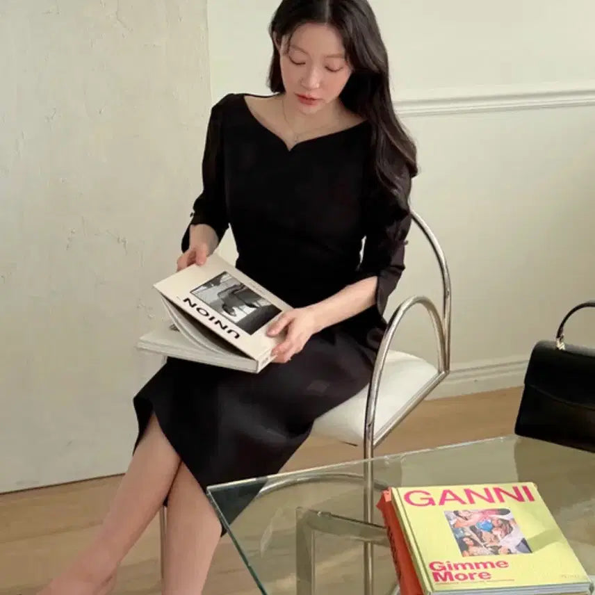 [BUNJANG] Grace U Carys H-Line One-Piece Dress (Pink, Small) / 그레이스유 Carys H-Line One-piece 신상