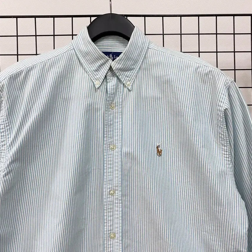 [BUNJANG] Polo Ralph Lauren Striped Oxford Shirt XL / <XL> 폴로 랄프로렌 스트라이프 옥스포드 셔츠