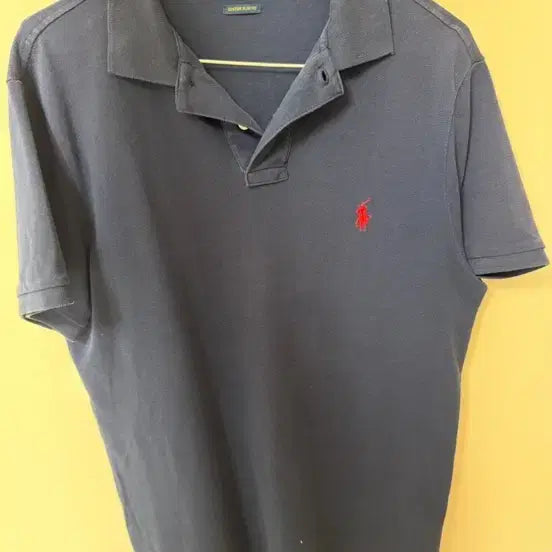 [BUNJANG] Polo Ralph Lauren Navy Polo T-Shirt M / 폴로 네이비 카라반팔 M (백화점구매)