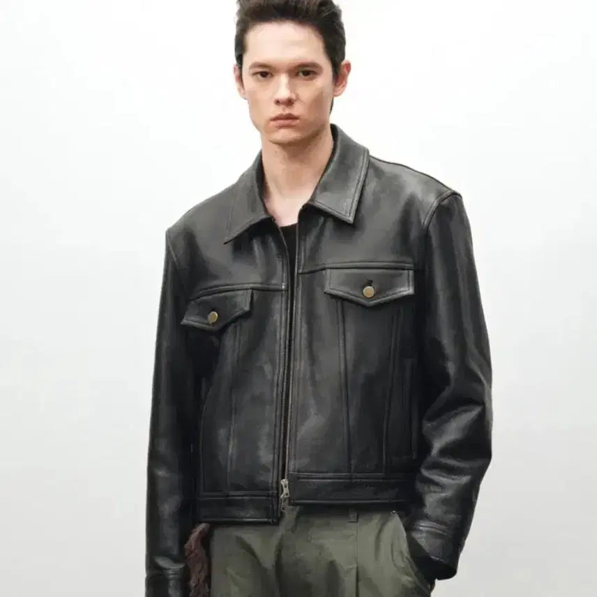 [BUNJANG] Noir Antic Cow Trucker Jacket Size 48 / 새상품 노이어 엔틱카우 트러커 자켓 48사이즈