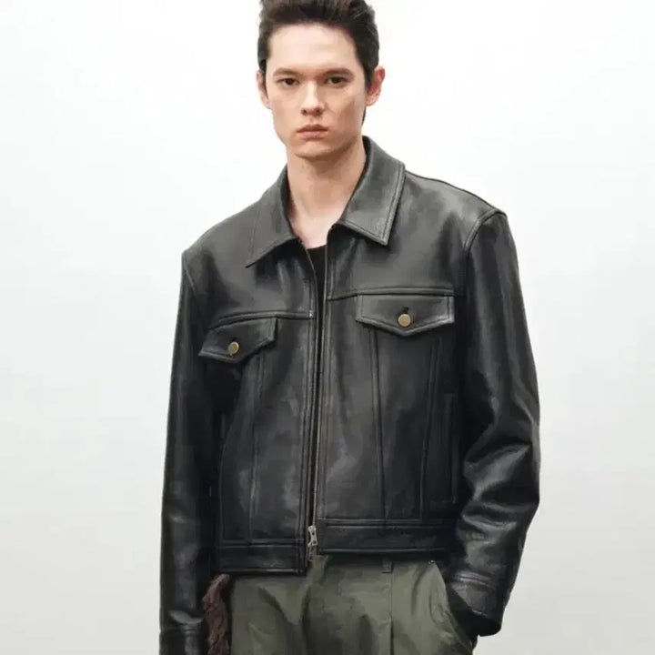 [BUNJANG] Noir Antic Cow Trucker Jacket Size 48 / 새상품 노이어 엔틱카우 트러커 자켓 48사이즈