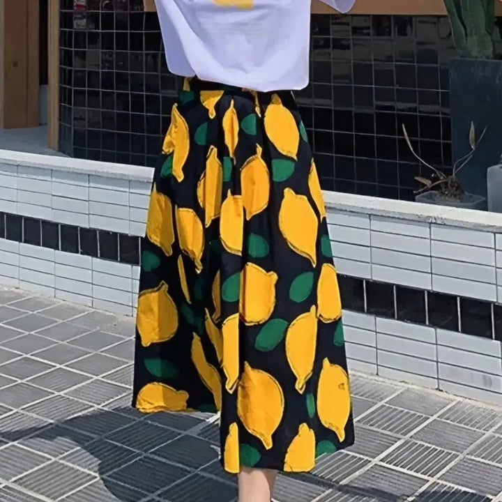 [BUNJANG] Lemon Pleated Skirt - New Arrival / 새상품 레몬 플리츠 스커트