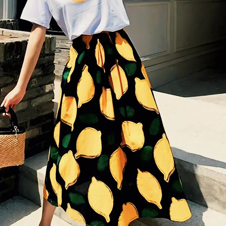 [BUNJANG] Lemon Pleated Skirt - New Arrival / 새상품 레몬 플리츠 스커트