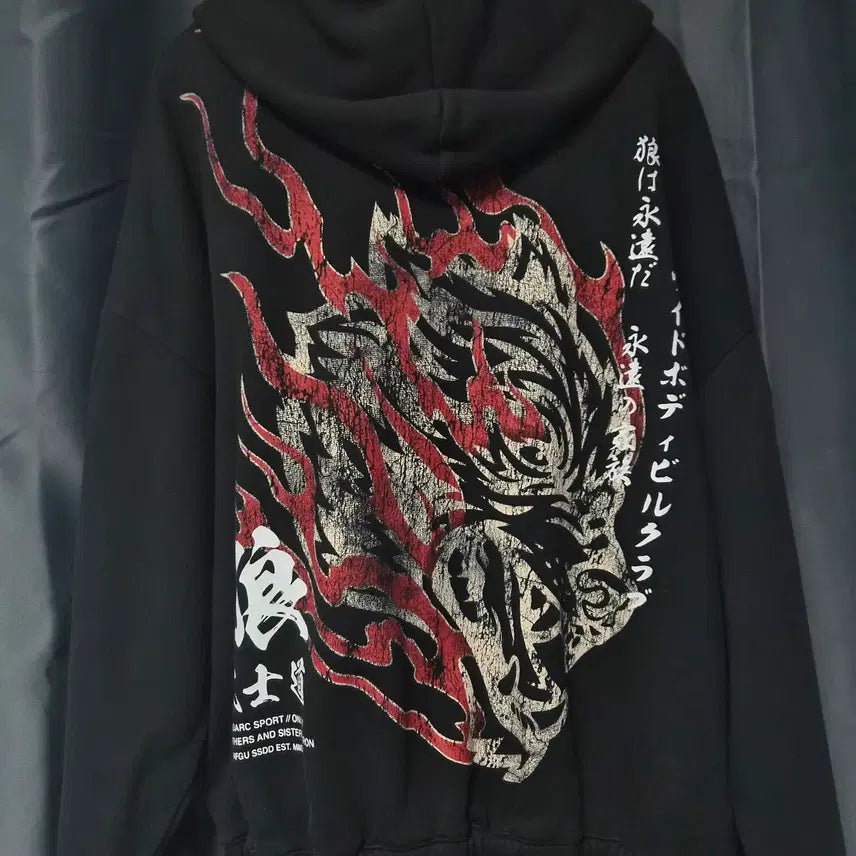 [BUNJANG] Dark Sport Musado Infernal Zip-Up Hoodie (Size M) / 다크스포츠 무사도 인페르날 후드집업 M사이즈