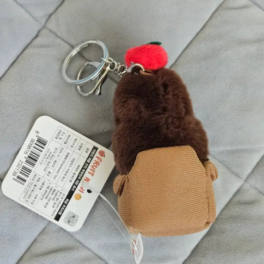 [BUNJANG] Kiwi Bird Plush Keychain / (새상품) 과일박스 키위새 인형 키링