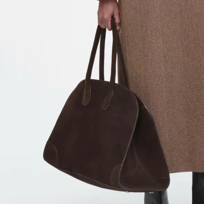 [BUNJANG] COS Suede Shoulder Bag Brown / 코스 가방 스웨이드숄더백