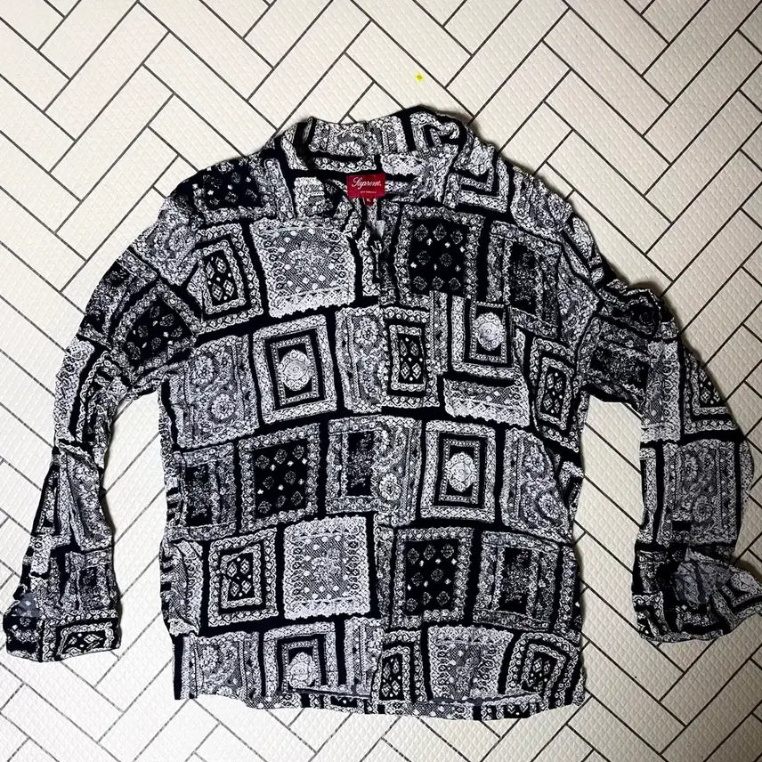 [BUNJANG] Supreme Paisley Linen Shirt XL / 슈프림 페이즐리 XL