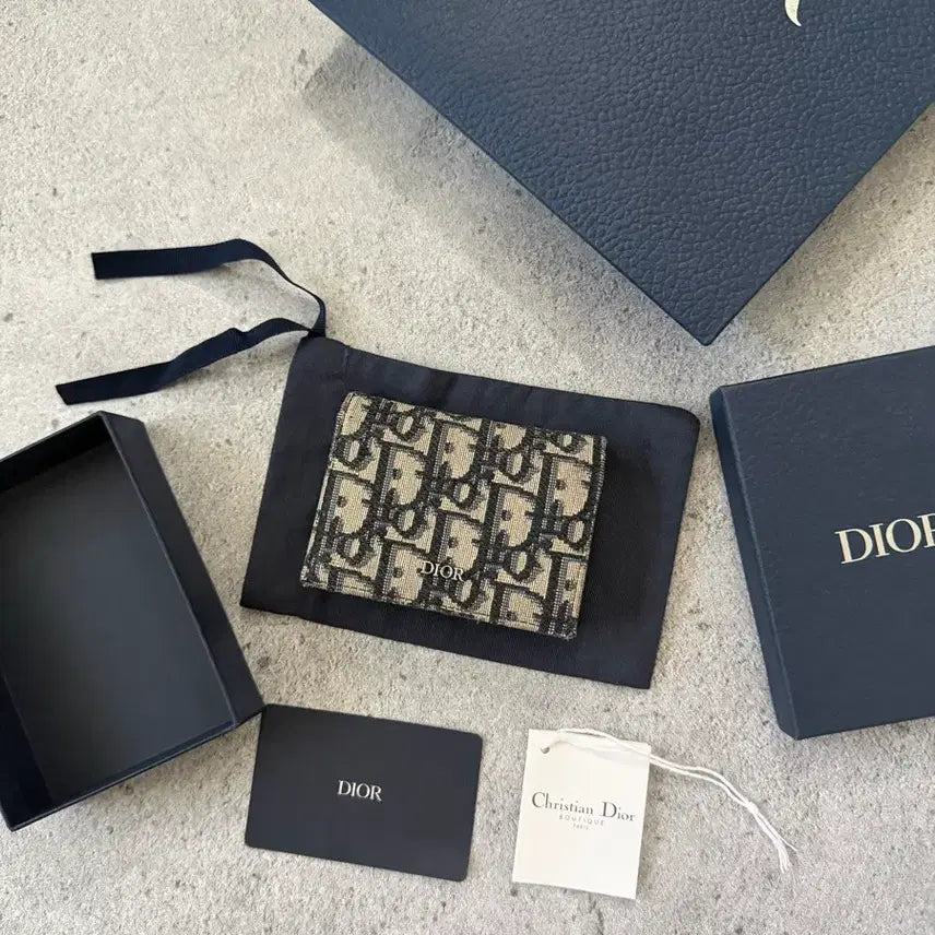 [BUNJANG] Dior Oblique Business Card Holder Wallet / 디올 오블리크 비지니스 카드홀더 지갑