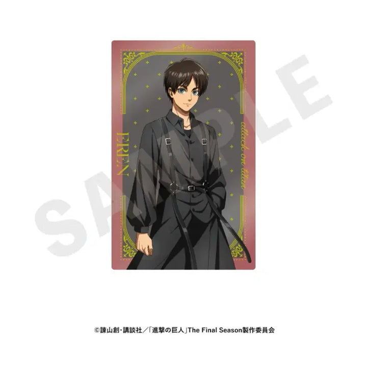 [BUNJANG] Attack on Titan Black Coordi Series Trading Cards Full Set / 전종 풀세트 진격의 거인 블랙 코디 시리즈 트레이딩 반짝이 카드 진격거