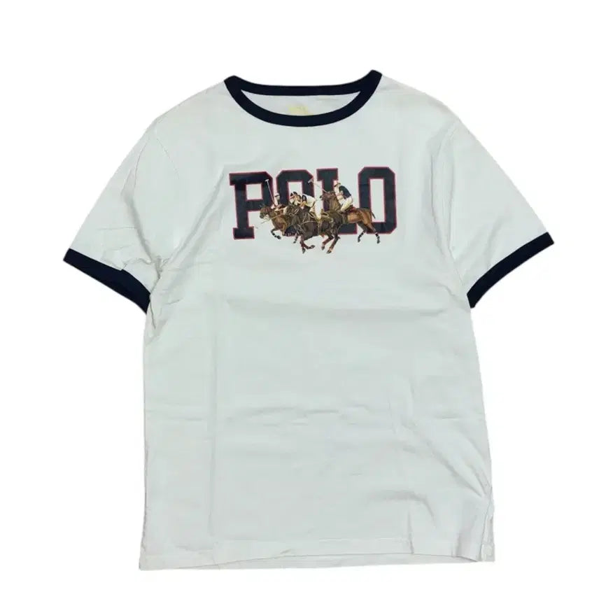 [BUNJANG] Polo Ralph Lauren Big Pony Ringer T-Shirt / 폴로 랄프로렌 빅포니 링거 반팔 티셔츠 (큐알인증)