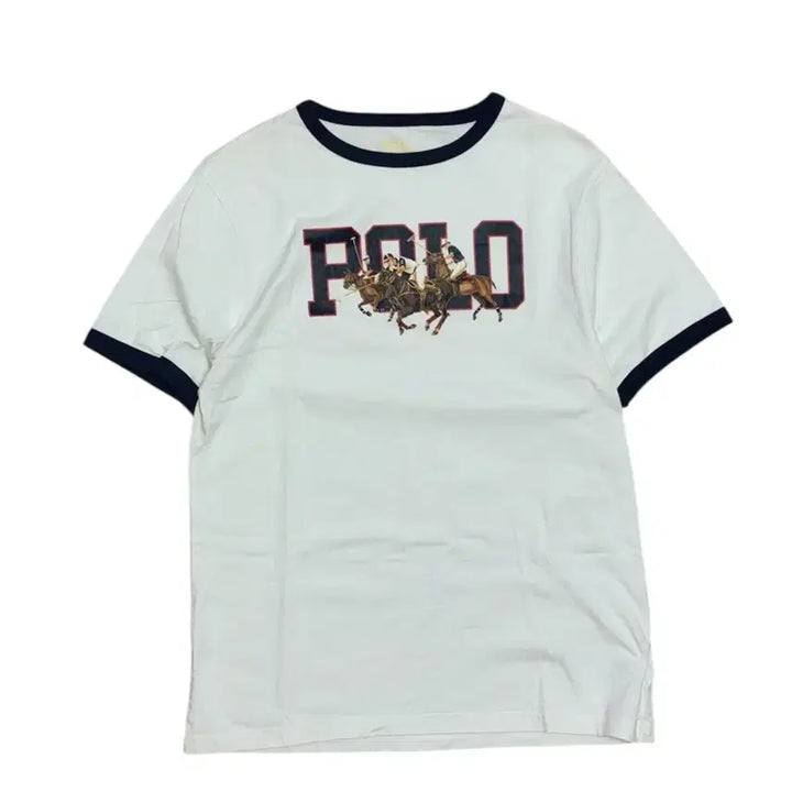[BUNJANG] Polo Ralph Lauren Big Pony Ringer T-Shirt / 폴로 랄프로렌 빅포니 링거 반팔 티셔츠 (큐알인증)