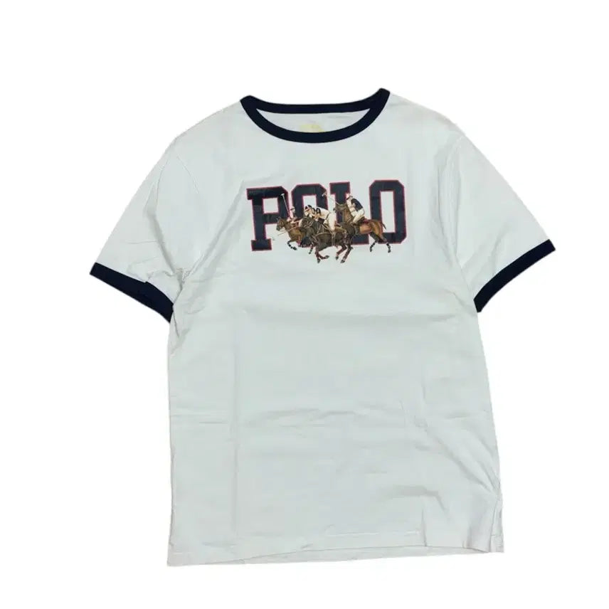 [BUNJANG] Polo Ralph Lauren Big Pony Ringer T-Shirt / 폴로 랄프로렌 빅포니 링거 반팔 티셔츠 (큐알인증)