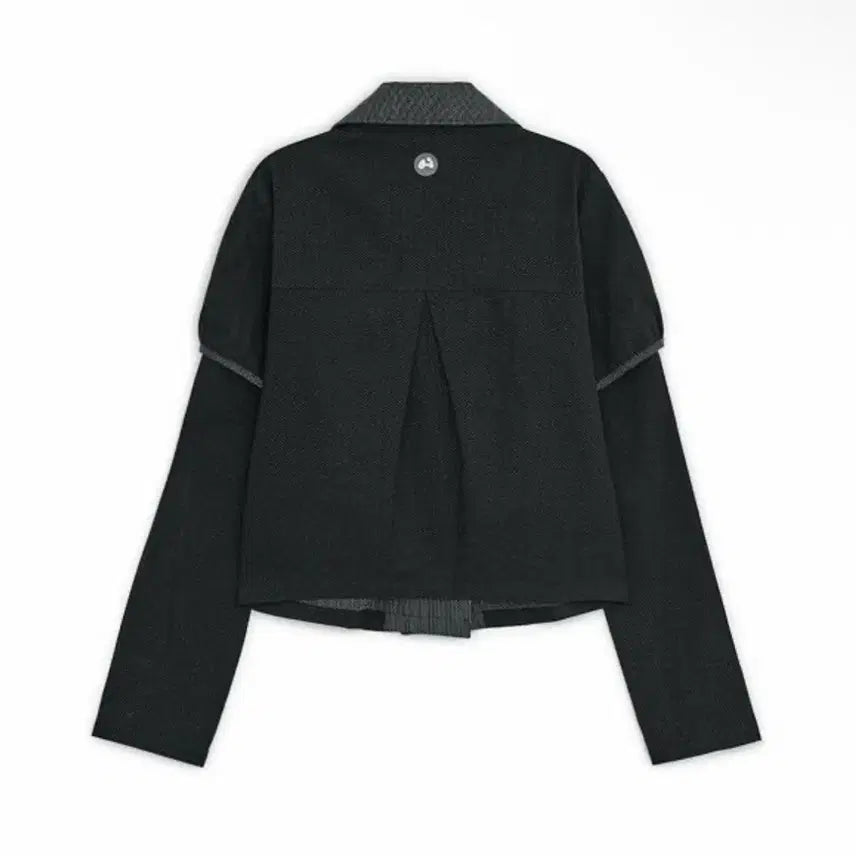 [BUNJANG] HugYourskin Round Jacket Black / 허그유어스킨 라운드 재킷 블랙