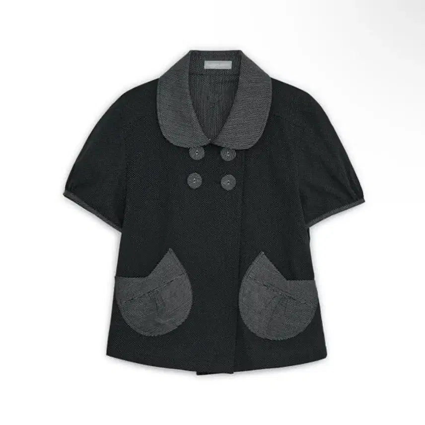 [BUNJANG] HugYourskin Round Jacket Black / 허그유어스킨 라운드 재킷 블랙
