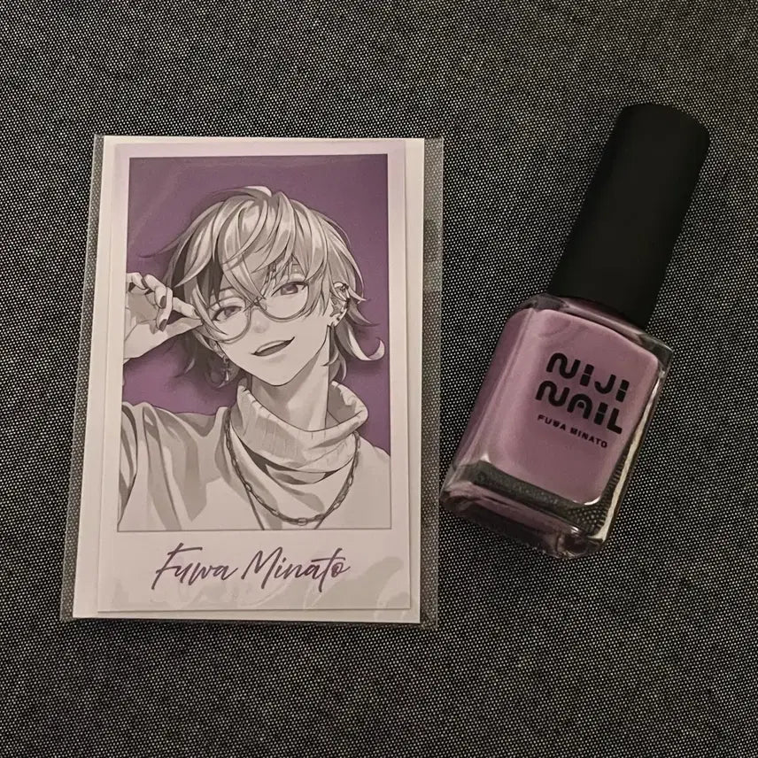 [BUNJANG] NIJISANJI Fuwa Minato Cheki Nail Set / 니지산지 후와 미나토 체키 네일 세트