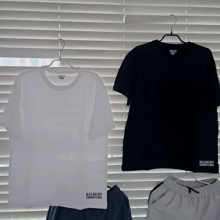 [BUNJANG] Short Sleeve T-Shirt White/Black / 반팔 티셔츠 화이트/블랙