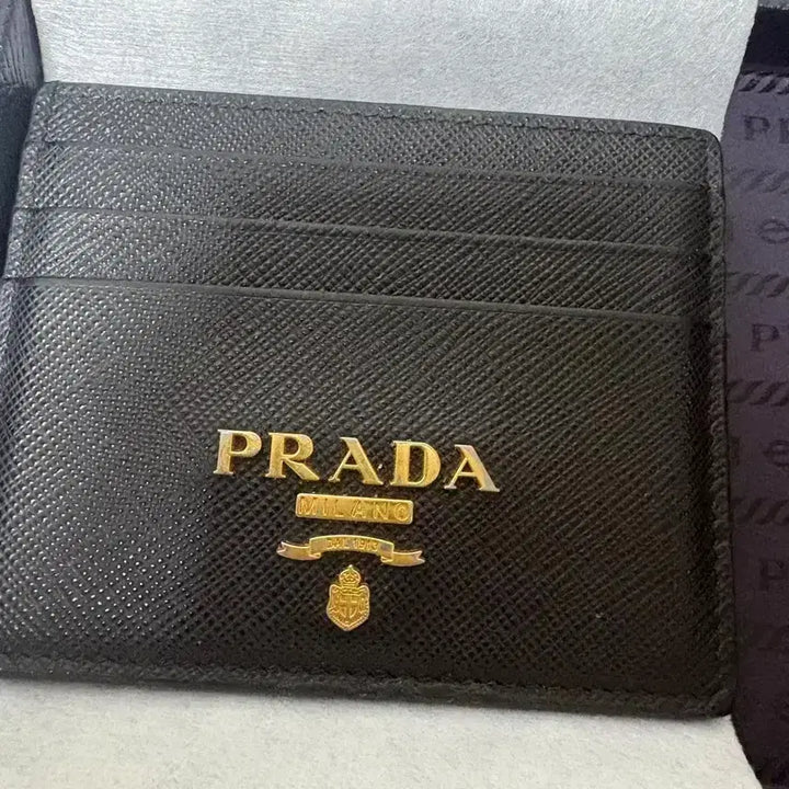 [BUNJANG] Prada Saffiano Card Holder Black / 프라다 사피아노 카드지갑 블랙
