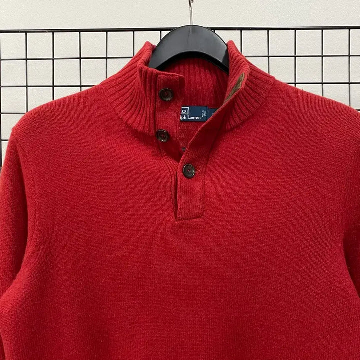 [BUNJANG] Polo Ralph Lauren Angora Merino Wool Henly Neck Knit / <M> 폴로 랄프로렌 앙고라 메리노울 헨리넥 니트