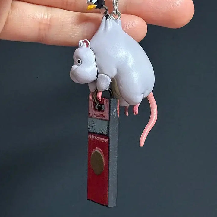 [BUNJANG] Spirited Away Bow Nezumi &amp; Haedori Keyring / 센과 치히로의 행방불명 보우 키링