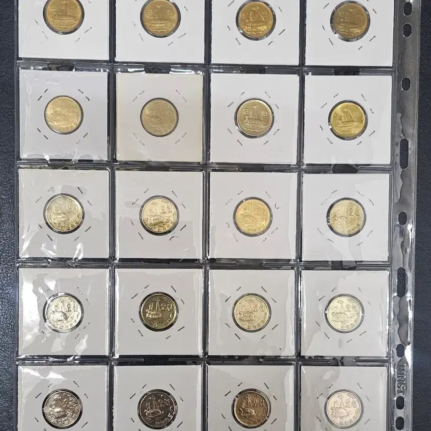 [BUNJANG] Collection of Korean 5 Won Coins by Year (1966-1991) / 수집용 한국 5원 동전 연도별 모음