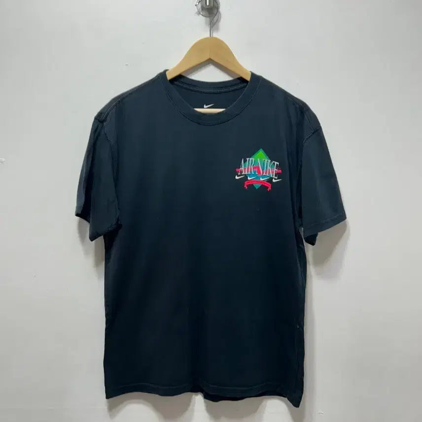 [BUNJANG] Nike Air Black T-Shirt / 나이키 AIR NIKE 블랙 반팔 티셔츠 L