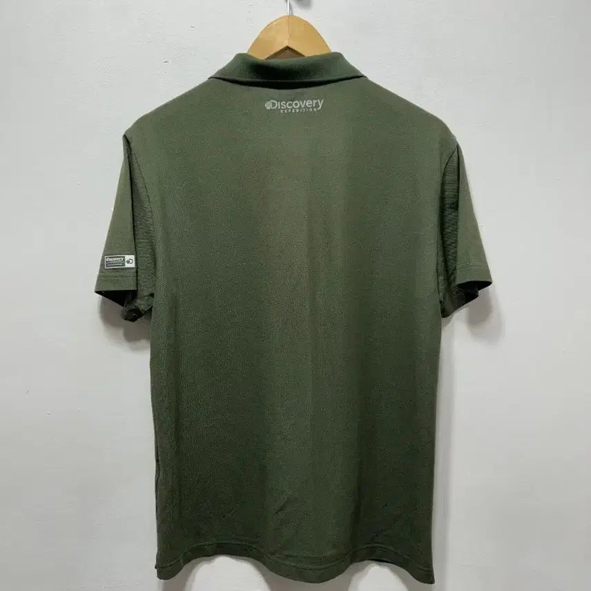 [BUNJANG] Discovery Expedition Khaki Short Sleeve Polo T-Shirt - L / 디스커버리 익스페디션 카키색 반팔 폴로티 L