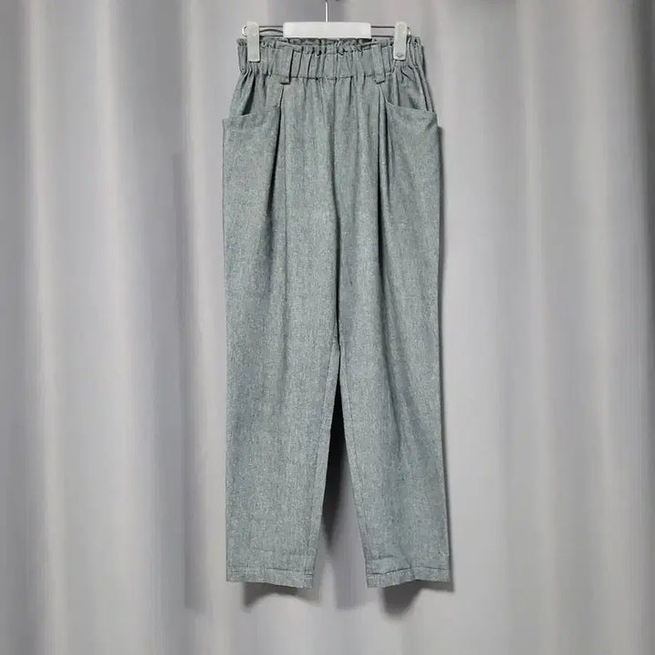 [BUNJANG] Linen Blend Banding Slacks / 린넨 혼방 밴딩 슬랙스