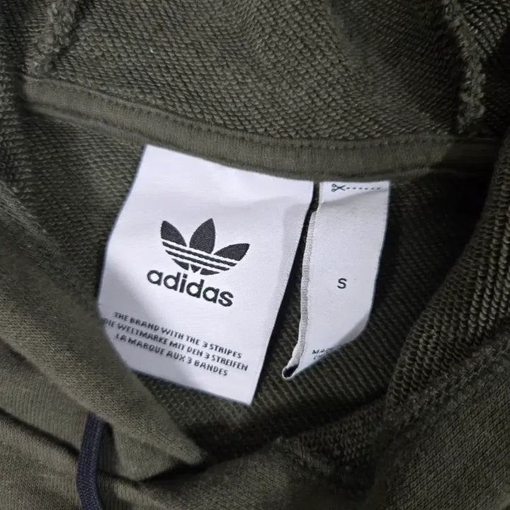 [BUNJANG] Adidas 3-Stripes Hoodie Khaki / 아디다스 3선 후드티 카키